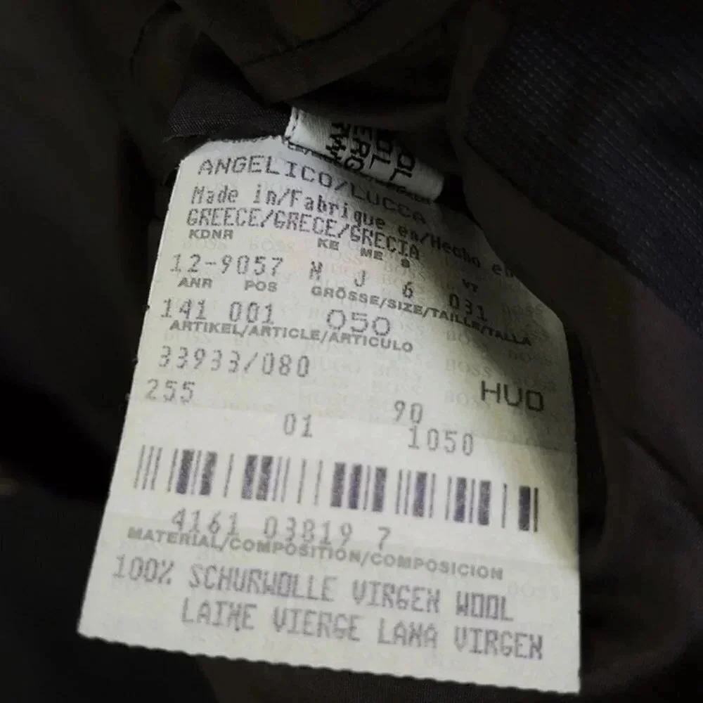 Hugo Boss Virgin Wool Super 100 Angelico Lucca Blazer Size 50 / US Size 40R